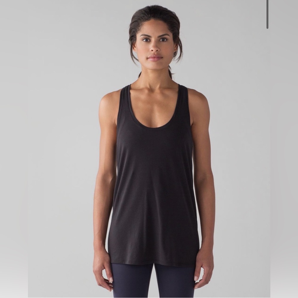 lululemon athletica Black Racerback Love Tank